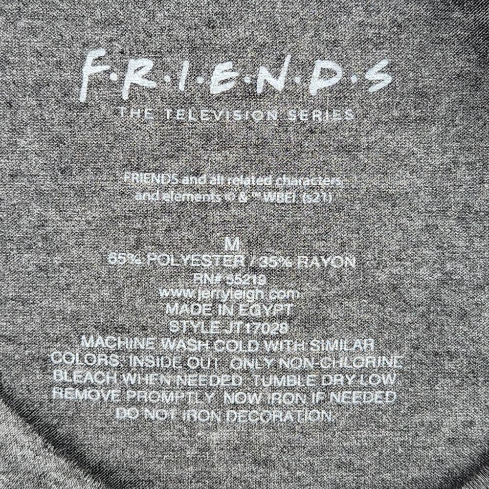 Friends Women's Iridescent Grey Short Sleeve T Shirt Size M Tee - Picture 2 of 7